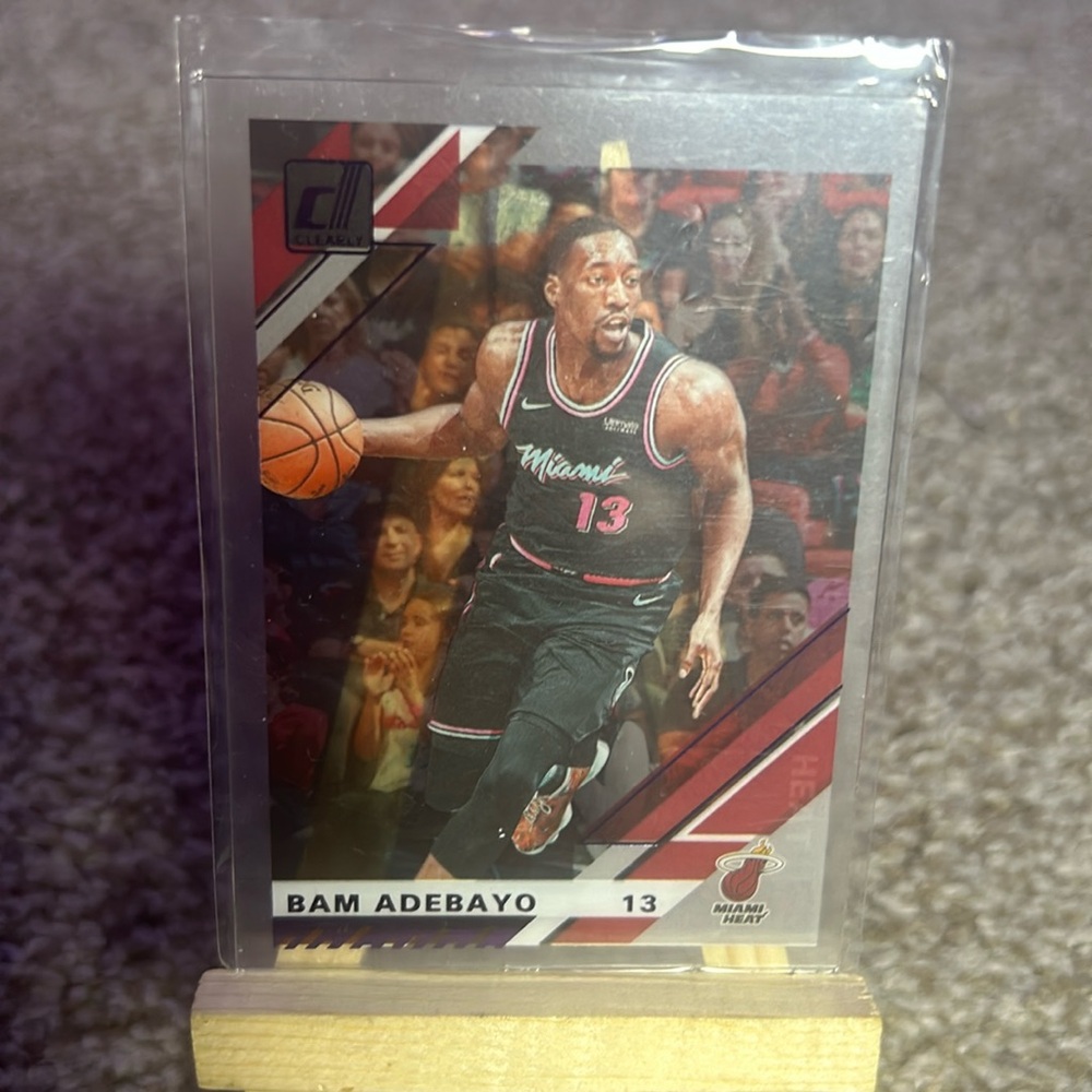 Bam Adebayo Panini Donruss Clearly NBA Basketball #23 Purple Miami Heat